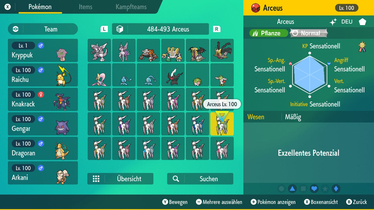 #493 Arceus Pflanze