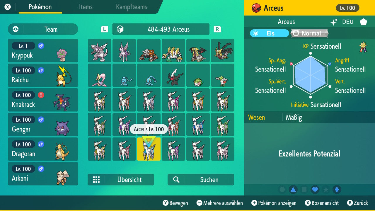 #493 Arceus Eis