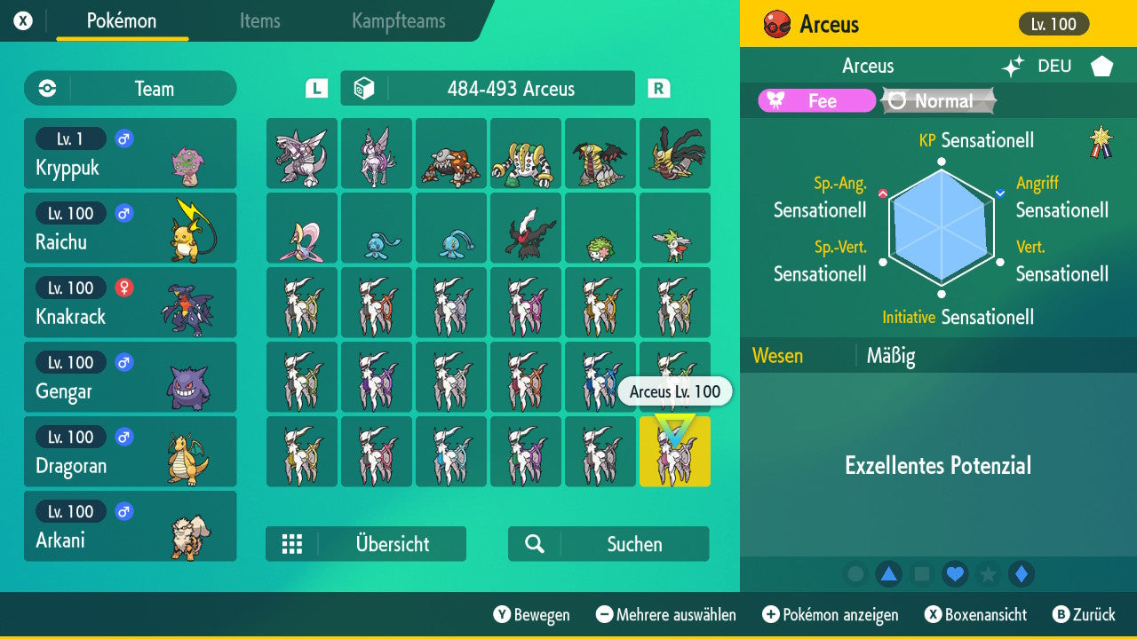 #493 Arceus Fee