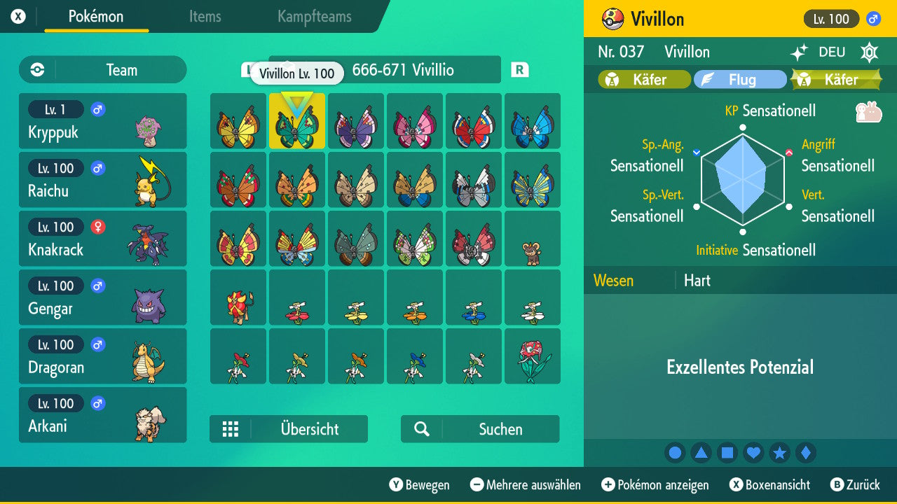 #666 Vivillon Ornamental Garden Pattern