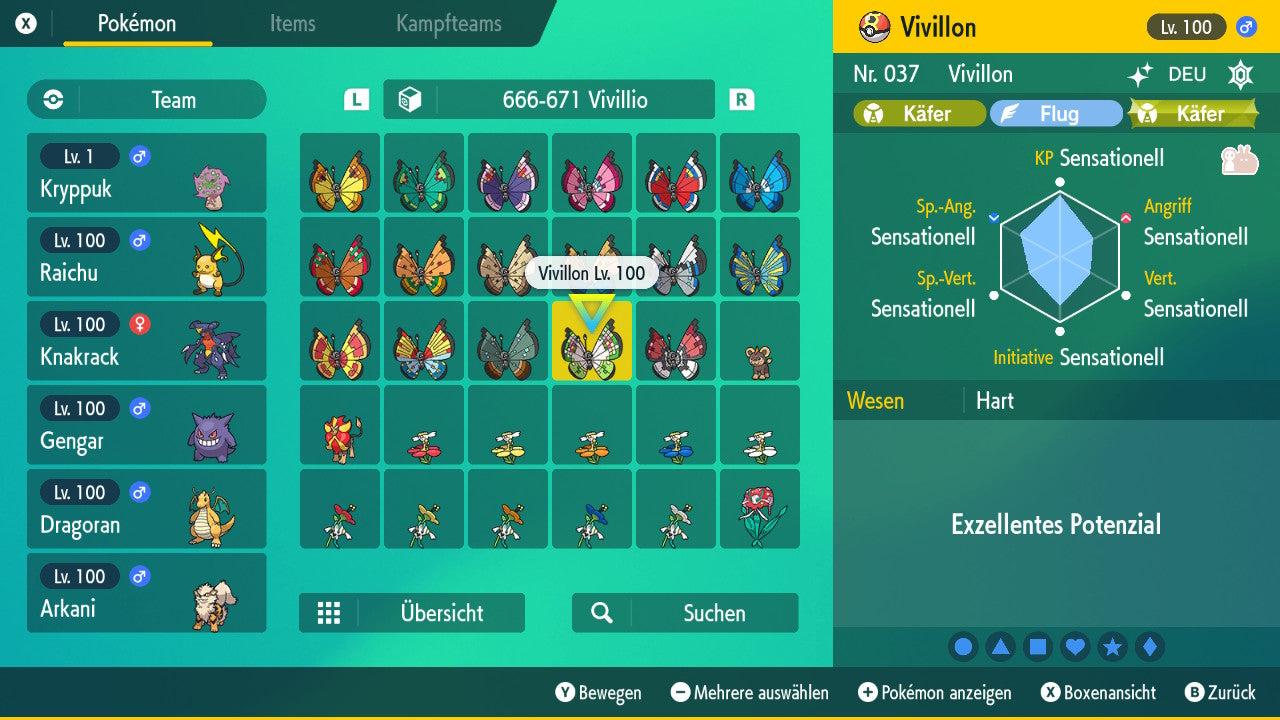 #666 Motif fantaisie Vivillon