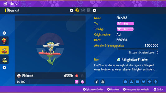 #669 Flabébé Rotblütler