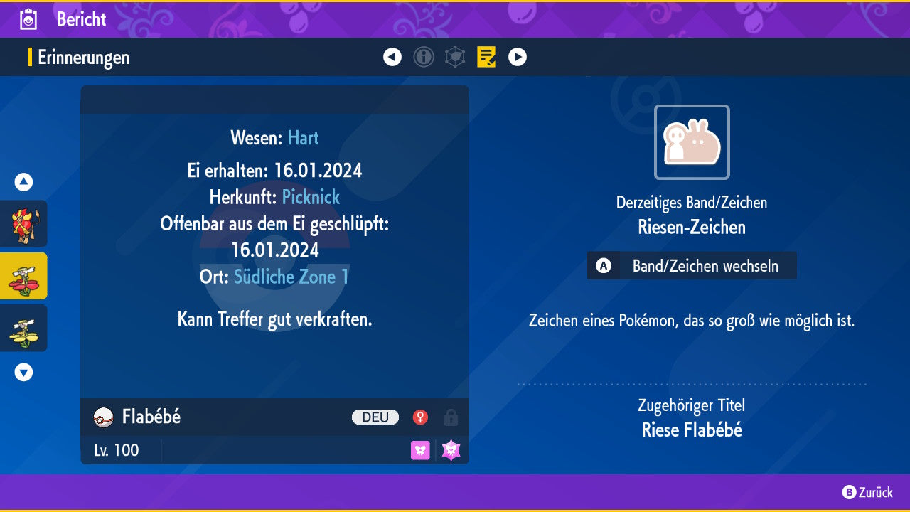 #669 Flabébé Rotblütler