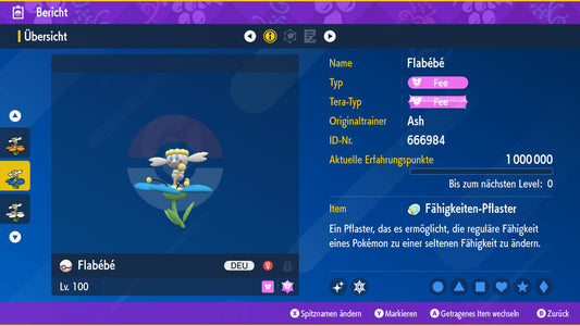 #669 Flabébé Blaublütler