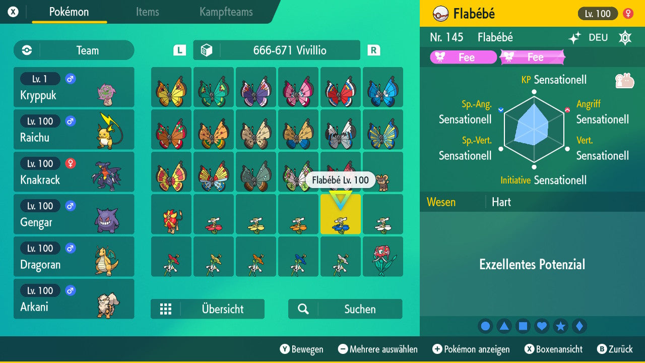 #669 Flabébé Blaublütler