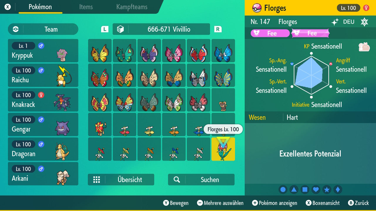 #671 Florges Rotblütler