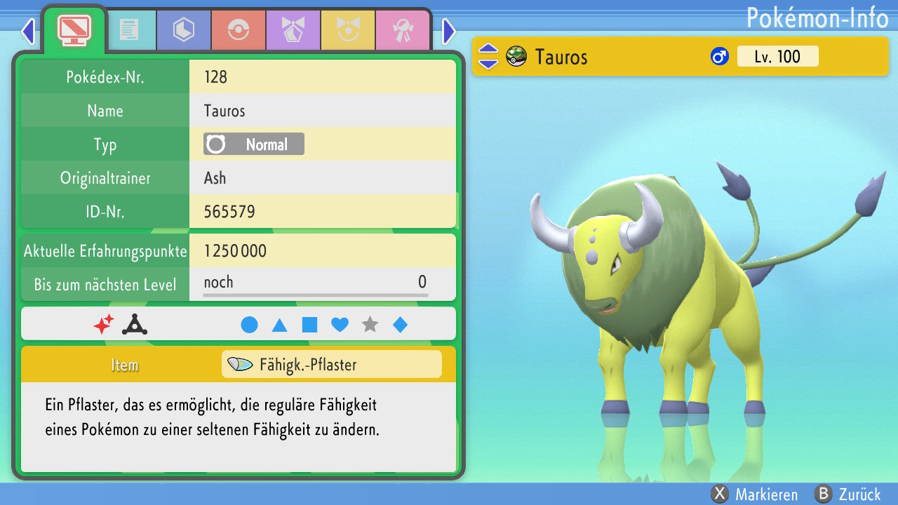 #128 Tauros BDSP