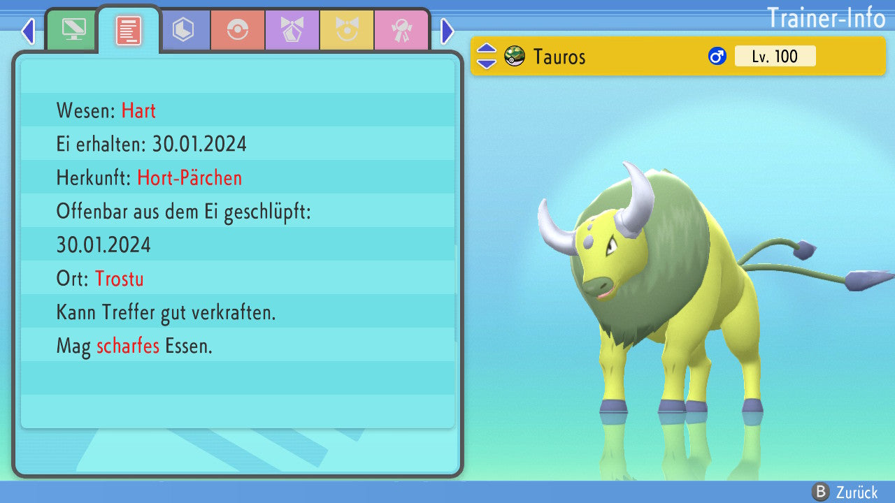 #128 Tauros BDSP