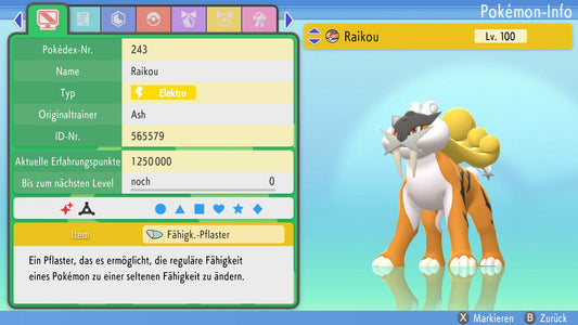 #243 Raikou BDSP