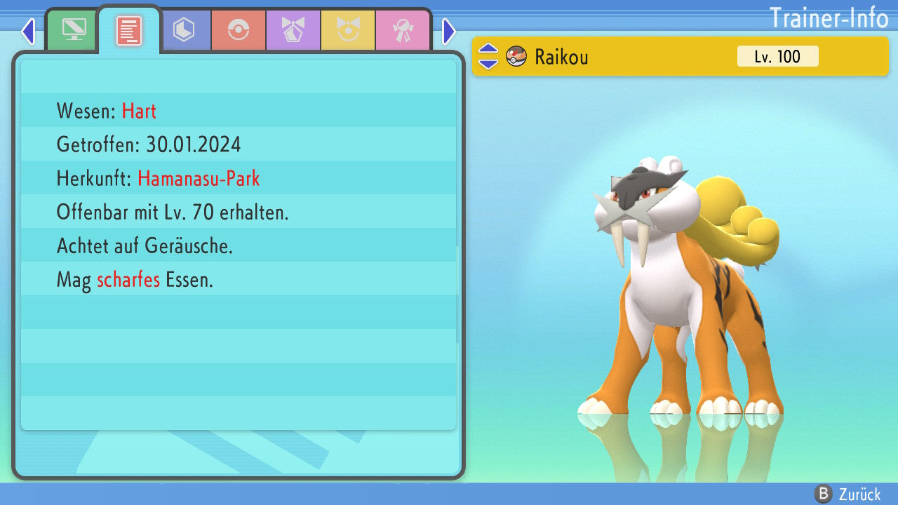 #243 Raikou BDSP