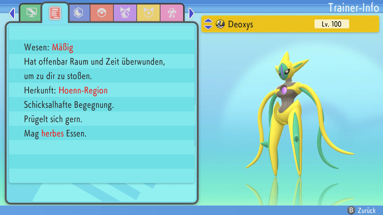 #386 Deoxys Angriffsform BDSP