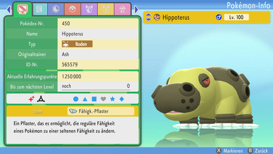 #450 Hippoterus BDSP