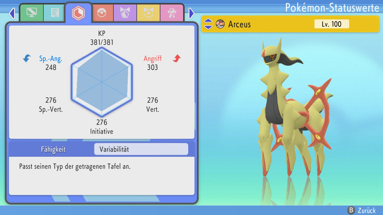 #493 Arceus Kampf BDSP