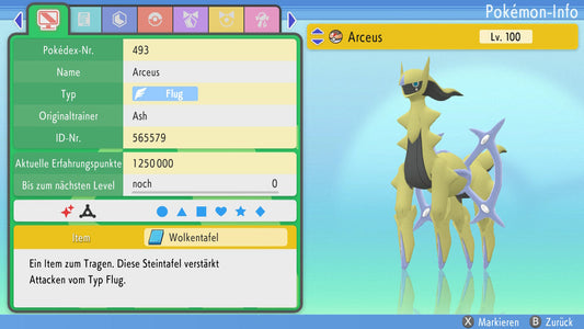 #493 Arceus Flug BDSP