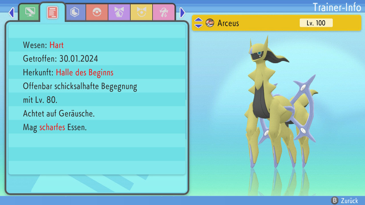 #493 Arceus Flug BDSP