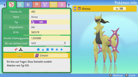 #493 Arceus Gift BDSP