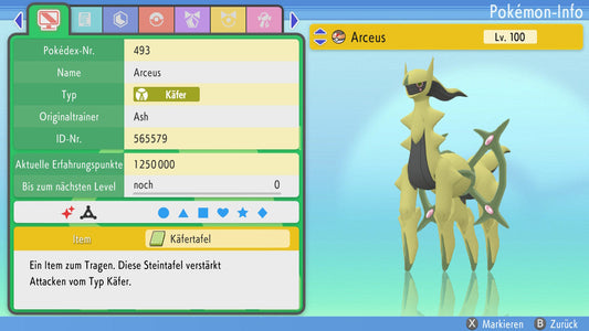 #493 Arceus Käfer BDSP