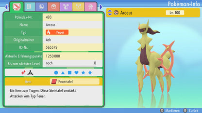 #493 Arceus Feuer BDSP