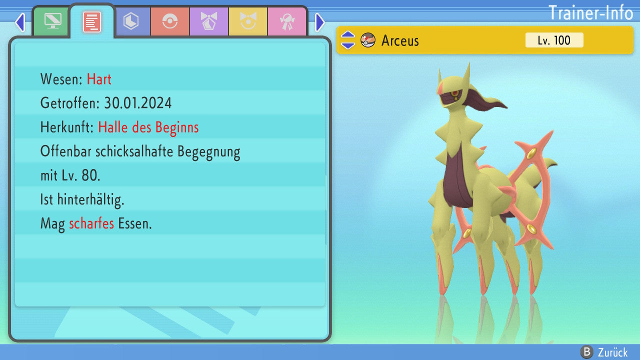 #493 Arceus Feuer BDSP