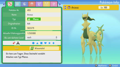 #493 Arceus Pflanze BDSP