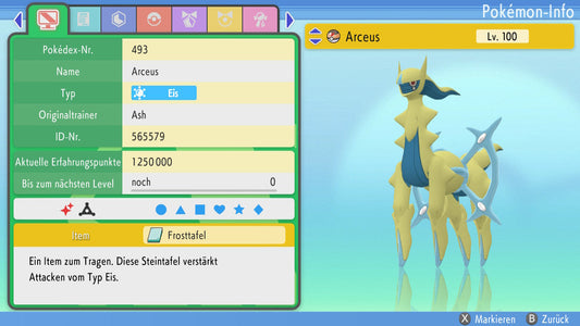 #493 Arceus Eis BDSP