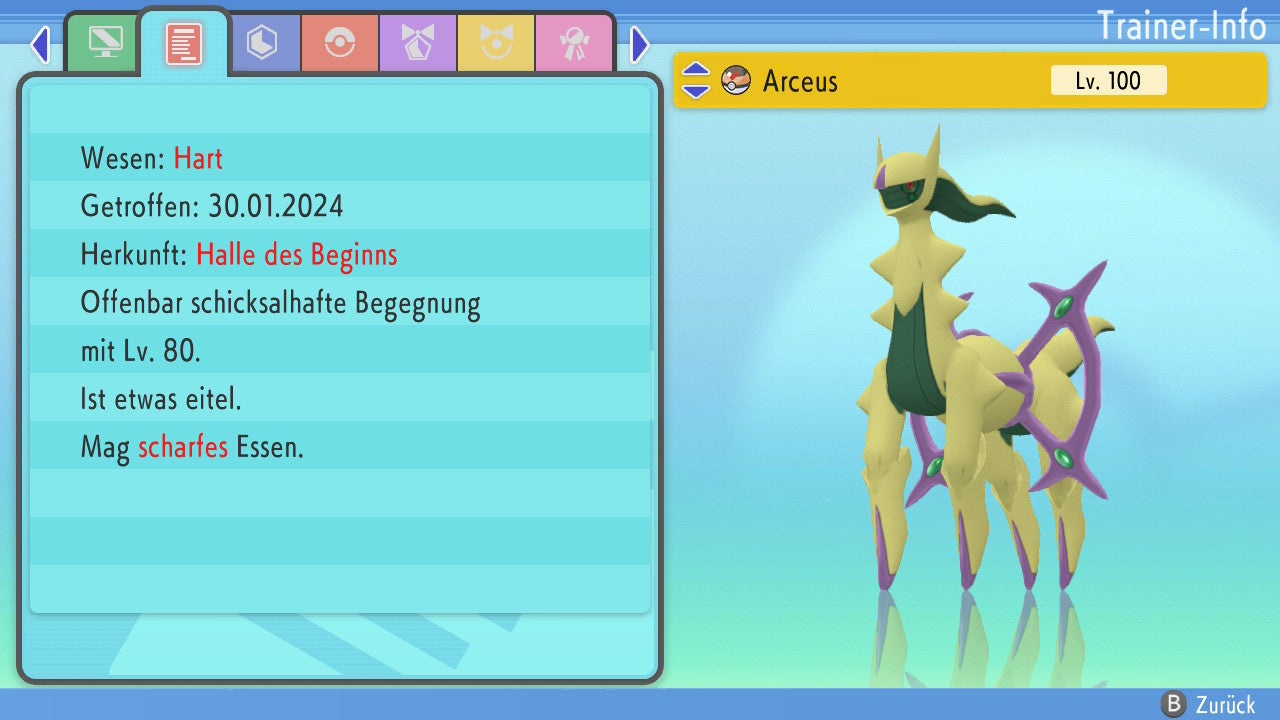 #493 Arceus Drache BDSP