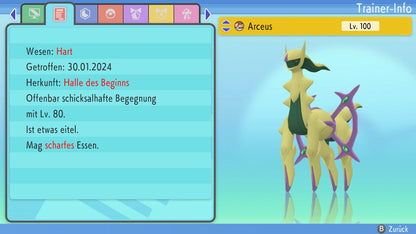 #493 Arceus Drache BDSP