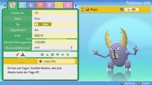 #127 Pinsir PVP BDSP