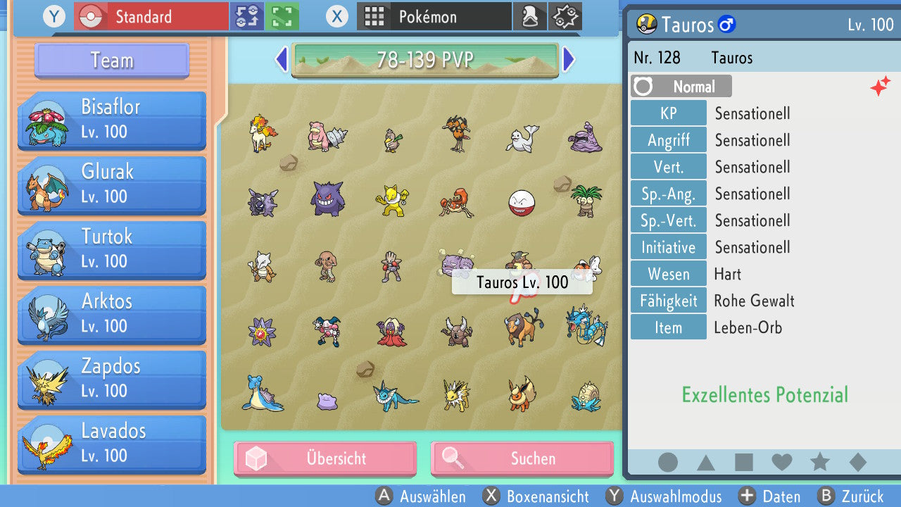 #128 Tauros PVP BDSP