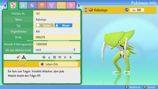 #141 Kabutops PvP BDSP