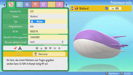 #321 Wailord PVP BDSP