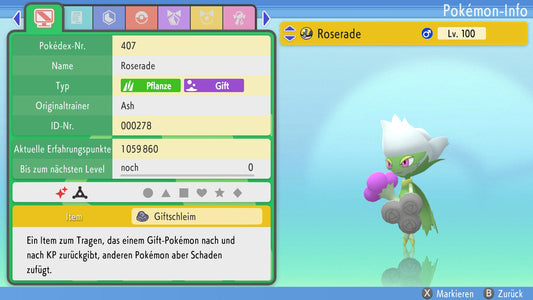 #407 Roserade PVP BDSP