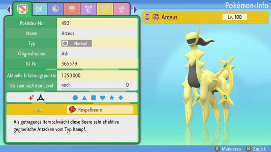 #493 Arceus Normal PVP BDSP