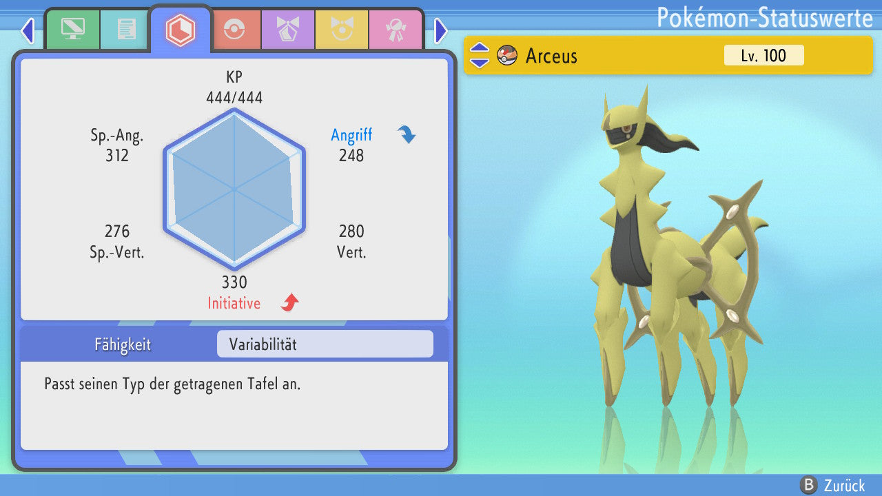 #493 Arceus Gestein PVP BDSP