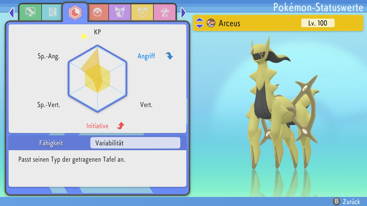 #493 Arceus Gestein PVP BDSP