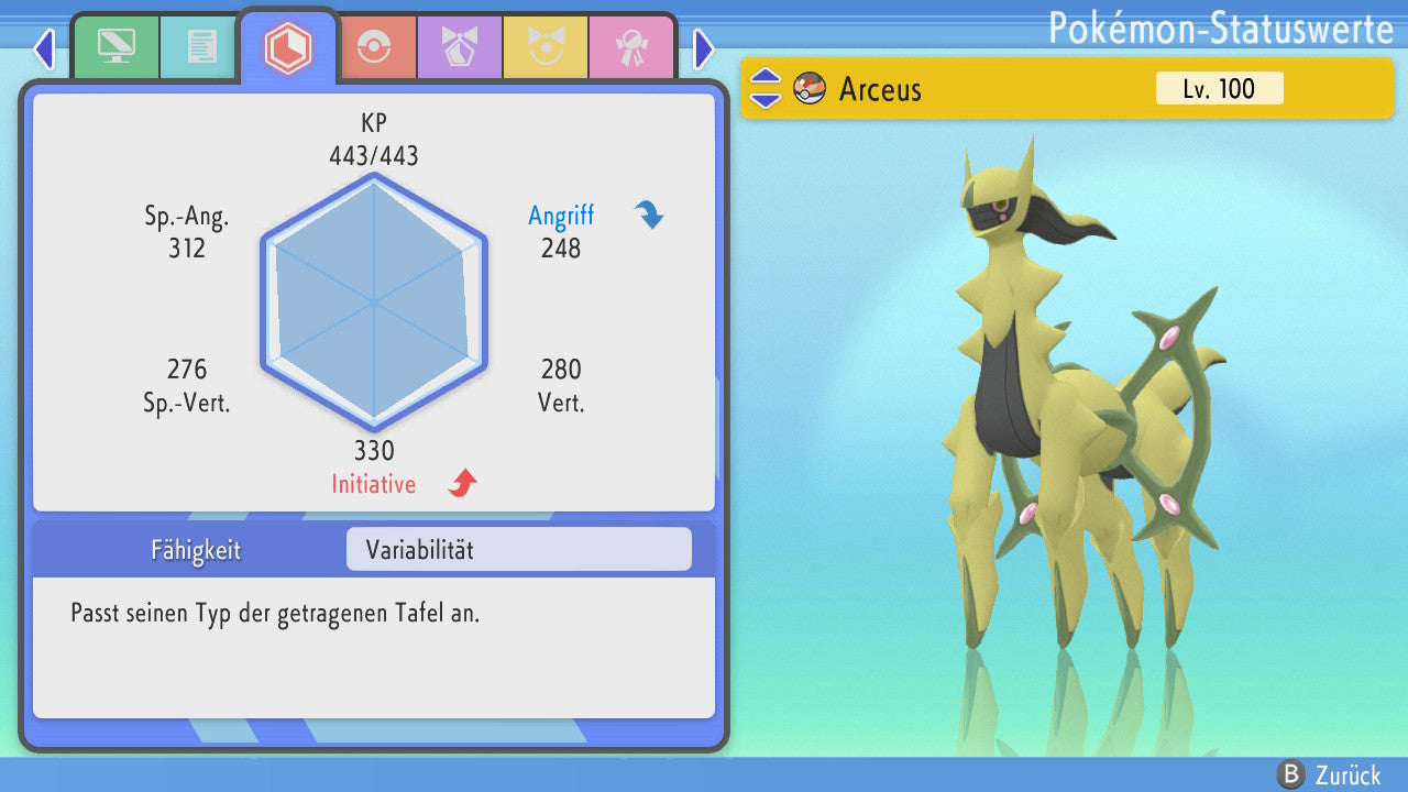 #493 Arceus Käfer PVP BDSP