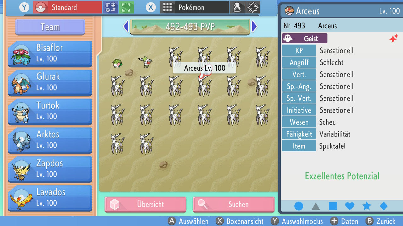 #493 Arceus Geist PVP BDSP