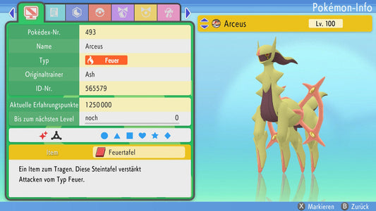 #493 Arceus Feuer PVP BDSP