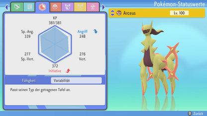 #493 Arceus Feuer PVP BDSP