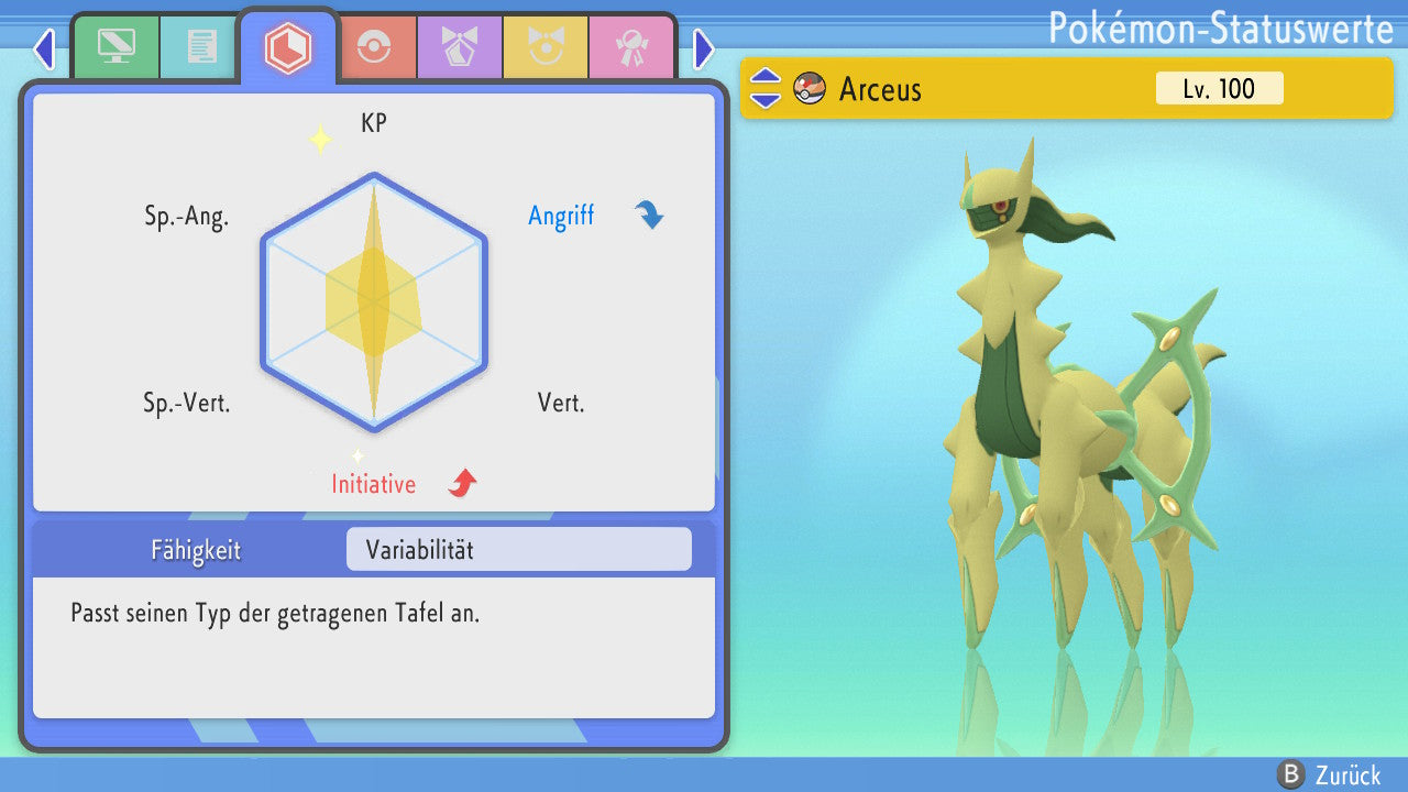 #493 Arceus Pflanze PVP BDSP