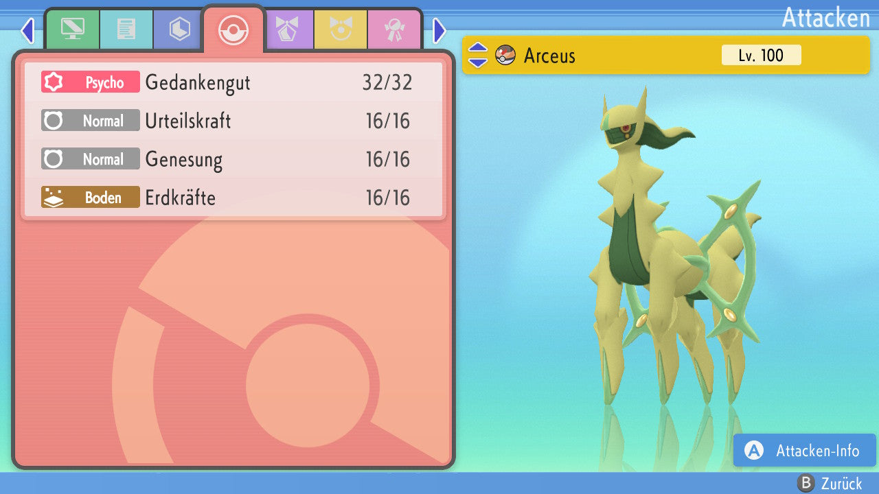 #493 Arceus Pflanze PVP BDSP