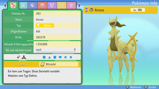 #493 Arceus Elektro PVP BDSP