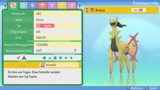 #493 Arceus Psycho PVP BDSP