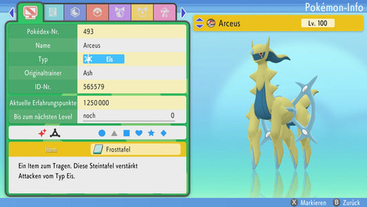 #493 Arceus Eis PVP BDSP
