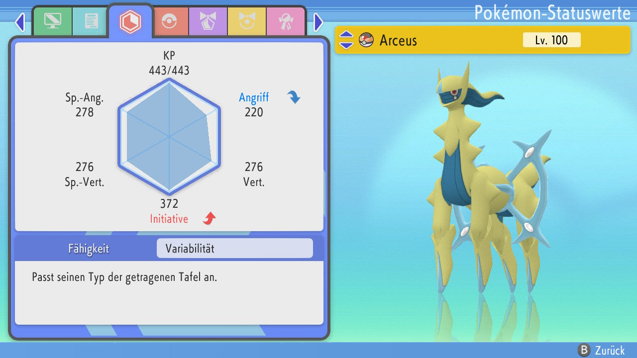 #493 Arceus Eis PVP BDSP