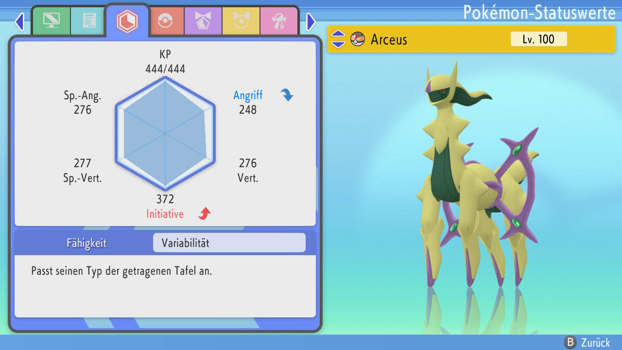 #493 Arceus Drache PVP BDSP