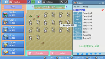 #493 Arceus Drache PVP BDSP