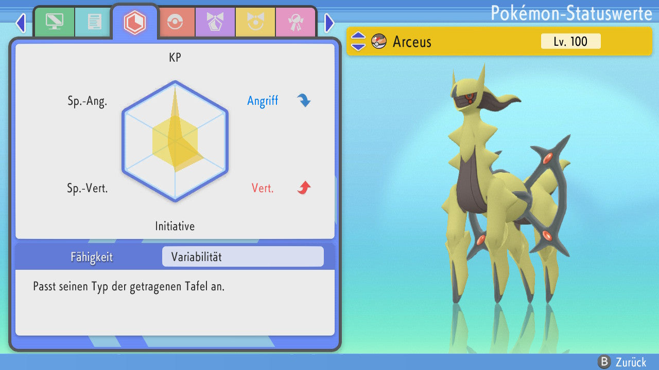 #493 Arceus Unlicht PVP BDSP