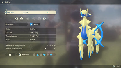 #493 Arceus-Wasser PLA