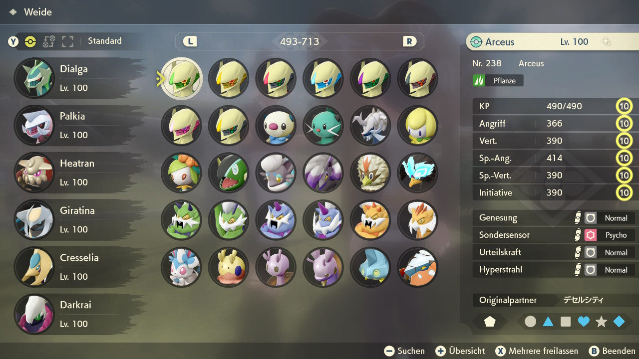 #493 Arceus-Pflanze PLA